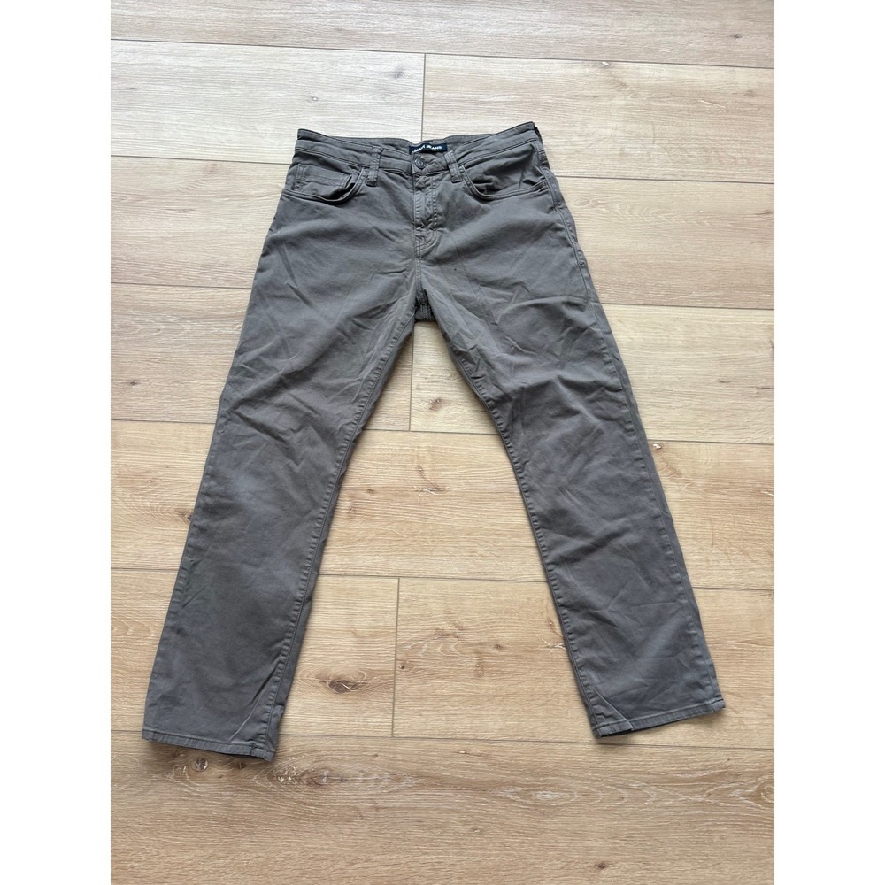 Mavi Matt Relaxed‎ Straight Leg Pants Mens 32x30 Olive Gray Cotton Stretch Chino